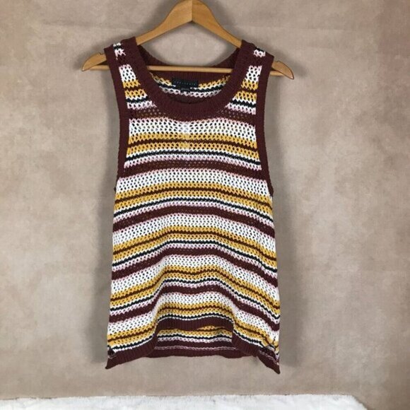 SANCTUARY Crochet Sweater Vest NWT Large - Picture 8 of 12